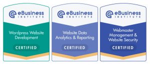 E-Business Institute Marketing Certification badges
