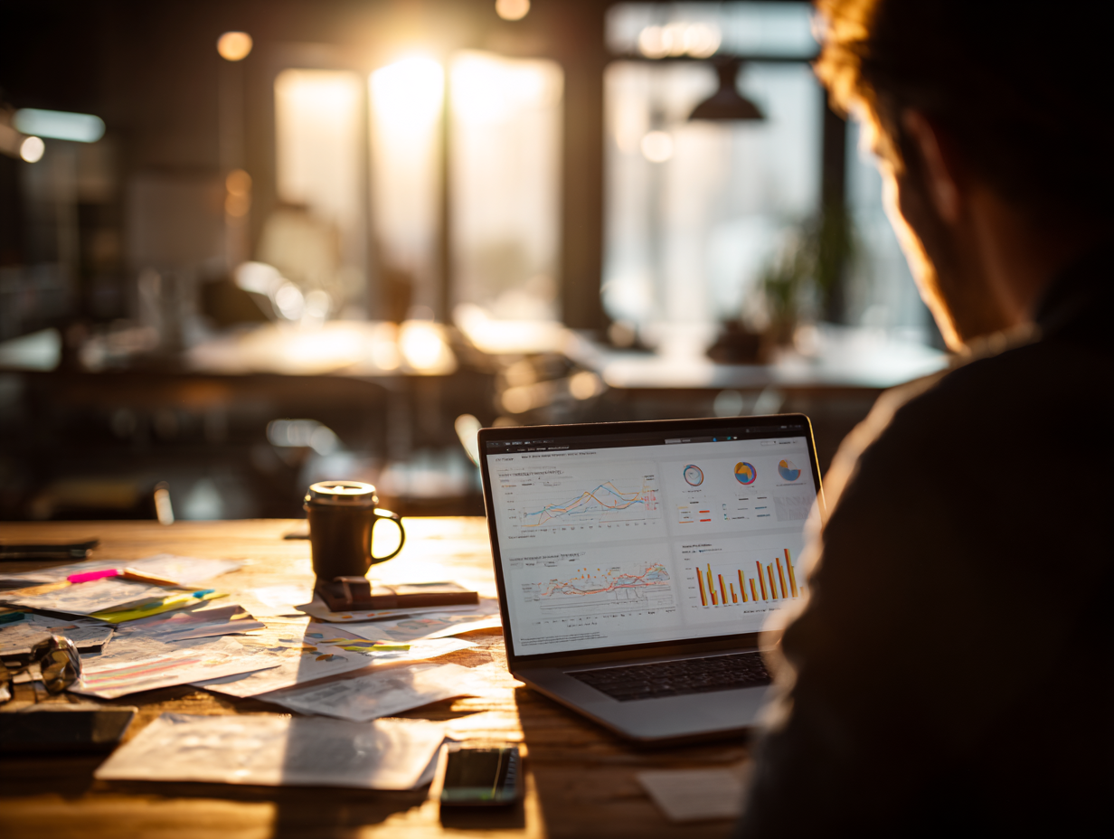 Buyer reviewing the traffic, revenue and operations of an existing website