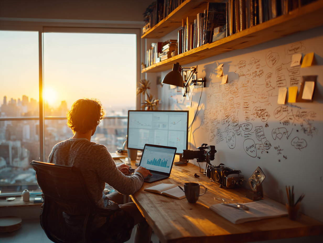Experienced professional structuring their knowledge into a scalable online offer