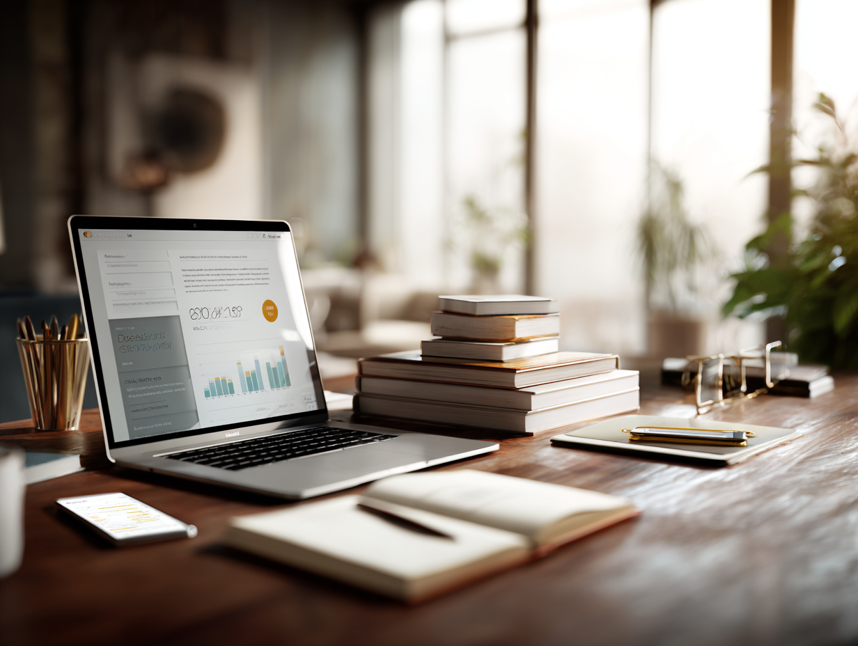 Experienced professional creating an email newsletter as a digital asset